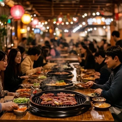 三亞海棠灣網(wǎng)紅韓式烤肉盛宴:首爾街頭風(fēng)味,盡享美味狂歡