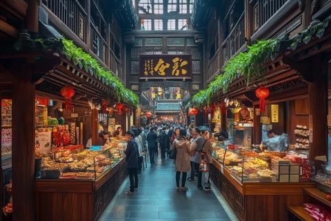 上海老城隍廟美食街正式開啟(上海城隍廟美食街)