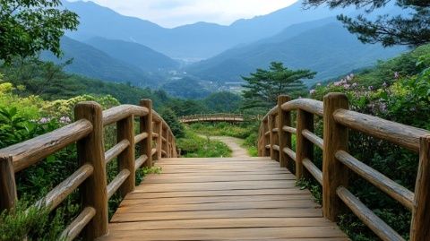 來到大南山觀看完山上的美景