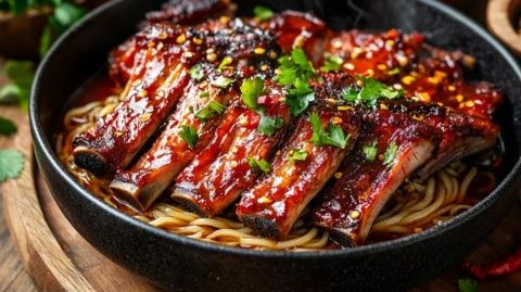 家常版醬香排骨,肉質軟爛脫骨,滿屋飄香,孩子超愛吃!