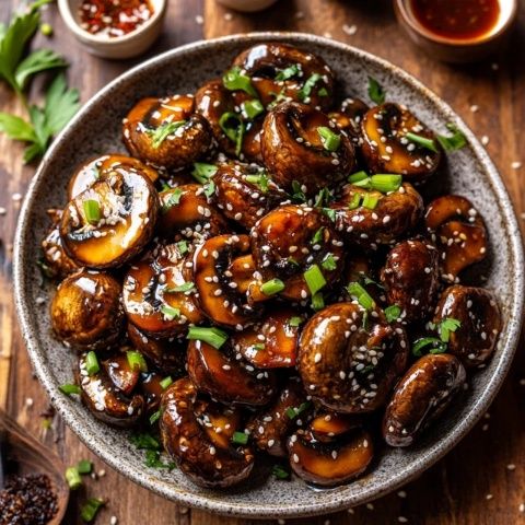 孤獨(dú)的美食家靈感之蒜香烤蘑菇：簡(jiǎn)易步驟打造五郎大叔風(fēng)味盛宴