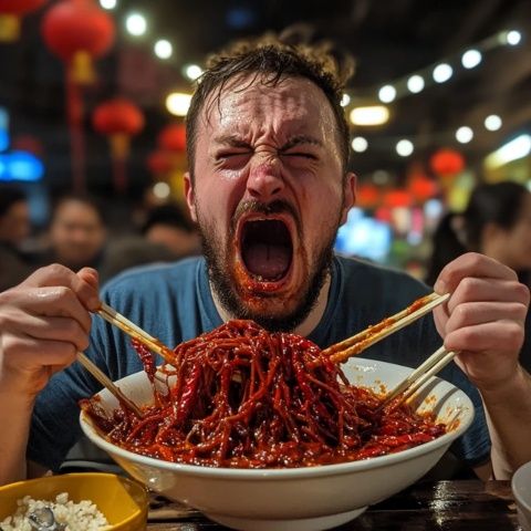 發現一個抖音美食博主推薦的隱藏胡同小店,雞肉拌面太誘人啦!