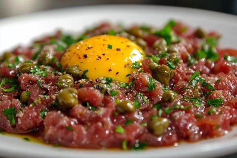挑戰味蕾極限:法國經典生食牛肉料理他他牛肉 Steak Tartare