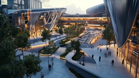 荷蘭建筑公司UNStudio贏得德國杜塞爾多夫市中心綜合發展項目設計比賽