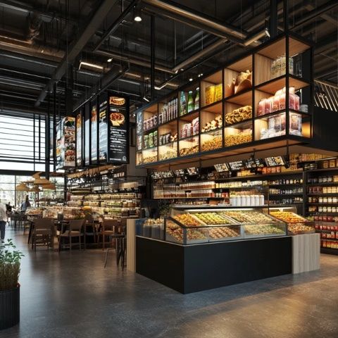大型美食廣場概念公眾開放(意大利美食集錦La Centrale)