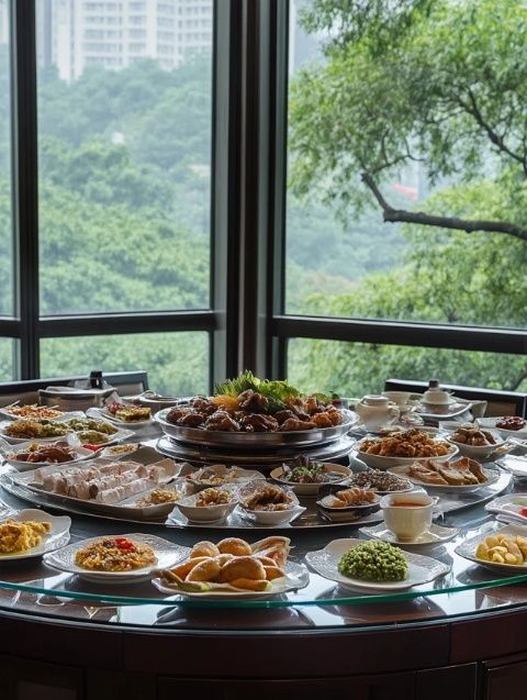 位于「南京卓美亞酒店」40樓的高級感粵菜體驗,推薦餐廳!