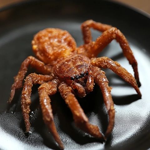 油炸蜘蛛擺在面前你會(huì)吃嗎？揭秘世界驚奇美食文化