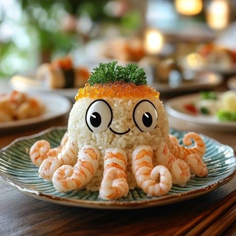 今日大揭秘: snake come true!輕松上手制作胡蘿卜鮮蝦蛇形飯