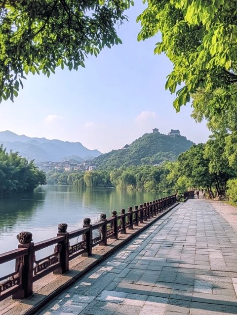 株洲古稱建寧:建寧風景亭閣一道美麗的江景