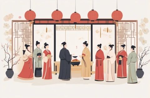 清朝入關前宮廷宴席簡史:從獸皮地坐到滿漢全席融合