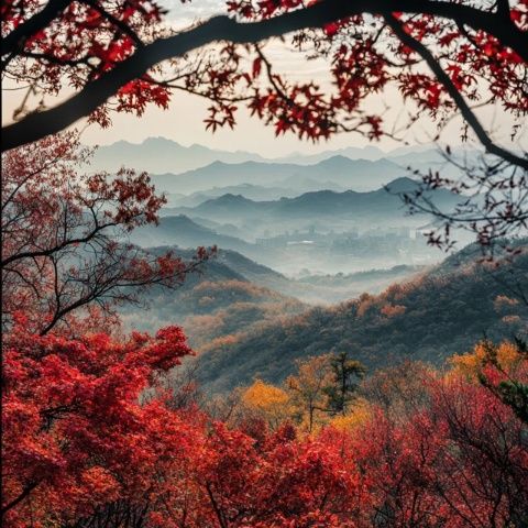 探秘古老老界嶺,追尋老子足跡,春日登山賞萬畝茱萸花海