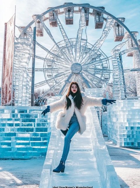 我在哈爾濱冰雪大世界的奇幻冰雪之旅