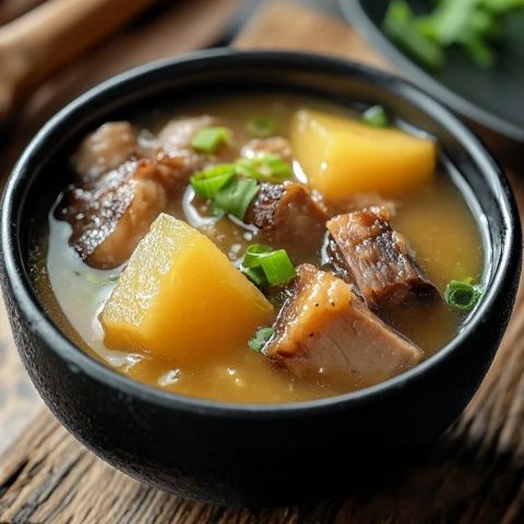府城特色農家菜，羊頭湯鍋與果園雞令人贊不絕口
