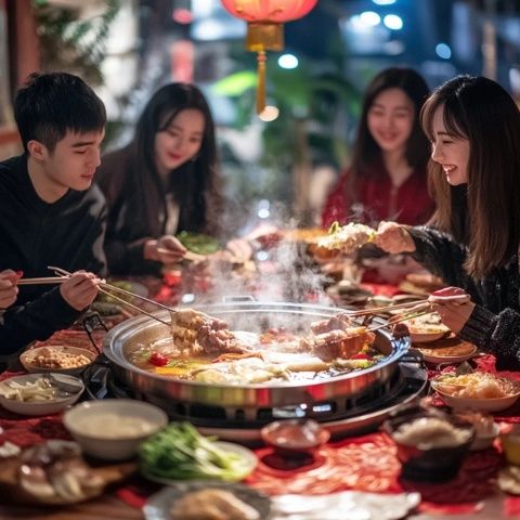 春節臨近,年味正濃,團圓壩壩宴成為鄉村迎新春的主角,近日