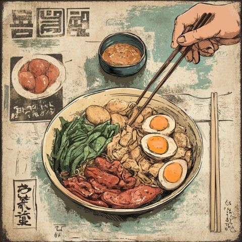 日本廚師32年手繪美食日記:探索烹飪的藝術與靈感