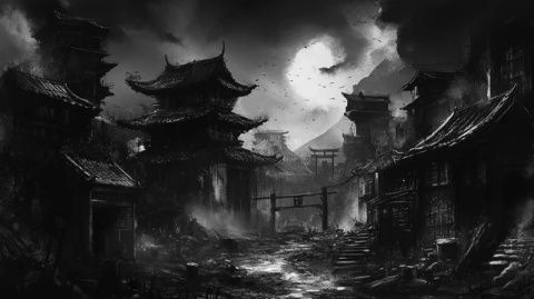 在一個細雨綿綿的清晨，我踏入了丹巴縣散拉科村，仿佛走進了一幅水墨畫卷