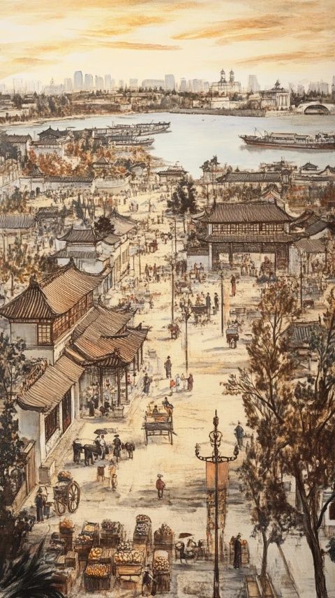 當(dāng)年帝都繁華景象,今朝練塘幽情