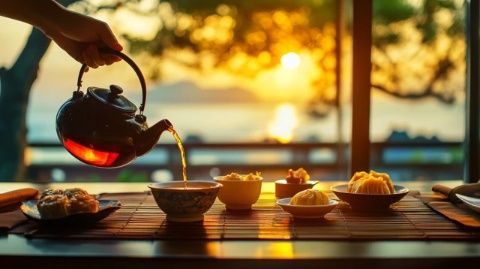 中山酒店|云端下午茶與古鎮(zhèn)美景共舞