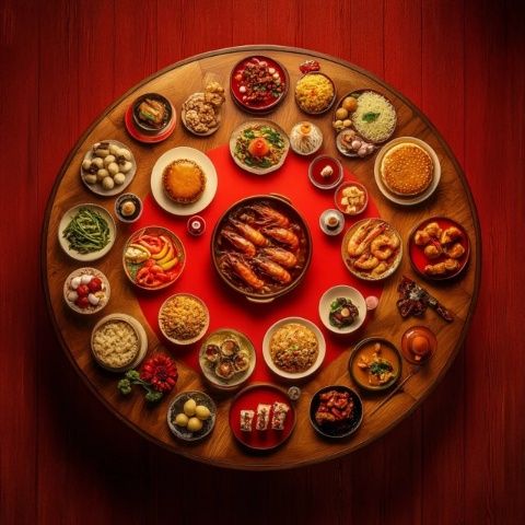 2025年春節(jié)富有寓意的幾款傳統(tǒng)美食美食食物節(jié)日快樂