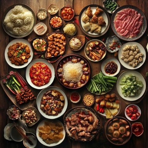 2025年春節(jié)富有寓意的幾款傳統(tǒng)美食美食食物節(jié)日快樂