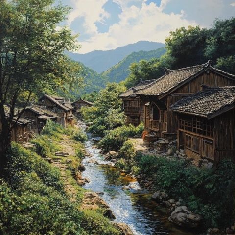 實(shí)拍千年古鎮(zhèn)里的“網(wǎng)紅”民宿，隱于山水間，一步一景，不負(fù)春光！