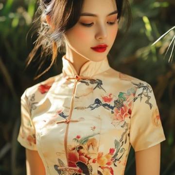 兩萬針織出古法旗袍(古法旗袍常識)