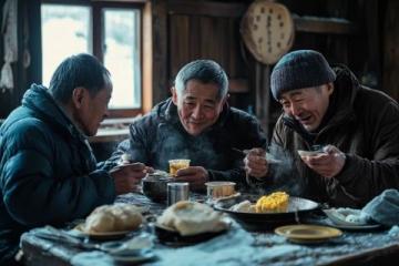 夜宴五里河，三人一張桌！