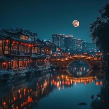 盤龍江夜游升燈光級改造!昆明又多了一個好玩的地方