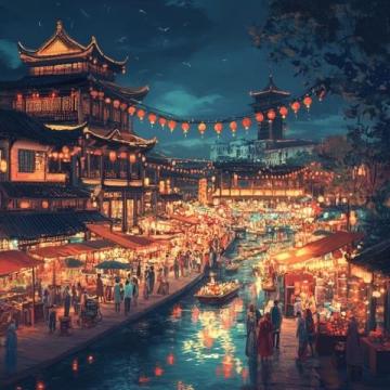 盛福莊大集搬遷至盛福不夜城夜市