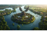 曲靖南中爨城航拍俯瞰：古韻猶存的現代都市明珠