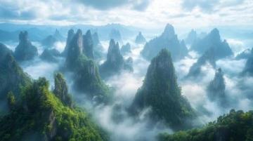 張家界,位于中國湖南省西北部,以其獨特的喀斯特地貌和壯麗的自然風光聞名于世