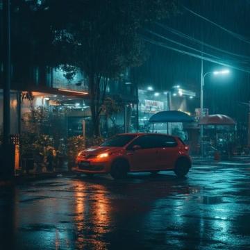 梅雨時節，雨水稀里嘩啦下個不停，車行雨中，又是另外一番風景……