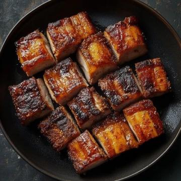 中式經典:香煎五花肉,別名走油肉或燒白肉,風味獨特的美食體驗