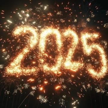 告別2024,喜迎2025,煙火昭彰,星月滾燙