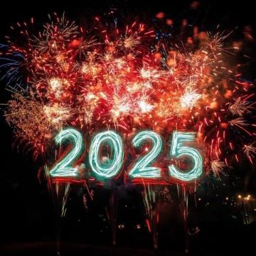 告別2024,喜迎2025,煙火昭彰,星月滾燙