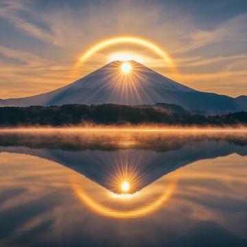 富士山一日游之旅,傍晚泡溫泉,清晨一睹雄偉景象