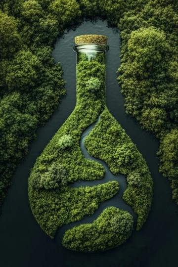 百態人生:歲月流動中的浮萍與蜿蜒河