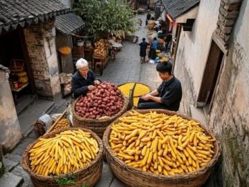 潮汕這片充滿文化底蘊的土地，孕育了無數令人垂涎的美食，其中甘筒果又稱馬鈴薯果