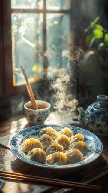 吃餃子迎冬至溫暖鄰里情
