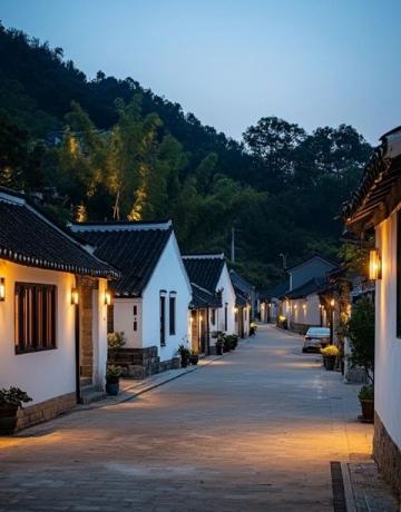 新昌西坑古村:小溪穿村而過,精致臺門建筑群與故居相伴