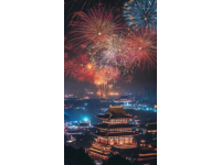 鷹潭煙花夜晚美景