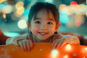 春天里孩子的童心與你相伴