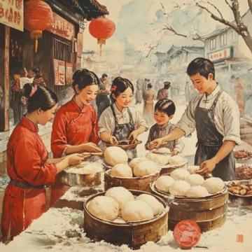 湖北春節獨特習俗大揭秘:打糍粑、唱皮影戲、劃龍舟、吃熱干面、貼門神等