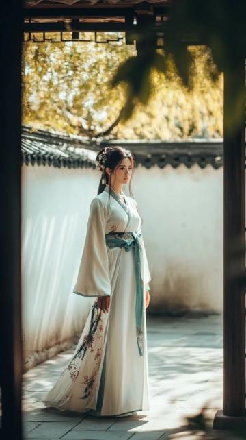 周末漫步:身著漢服的回族青年歡樂游