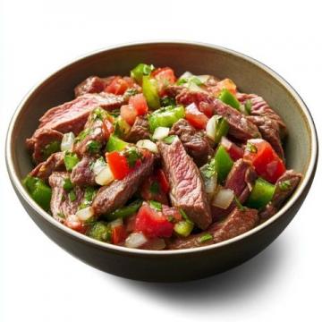 菌菇紅椒炒牛肉:舌尖上的熱辣鮮香交響曲