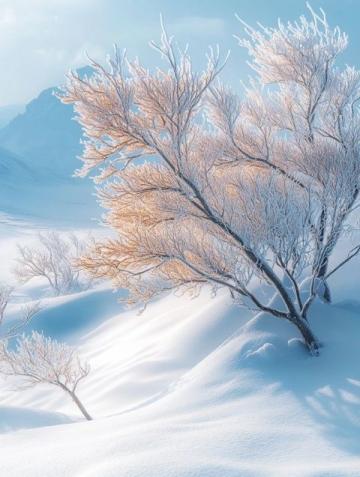 2024寒冬奇景:罕見暴風雪覆蓋千里,銀裝素裹的冰雪世界