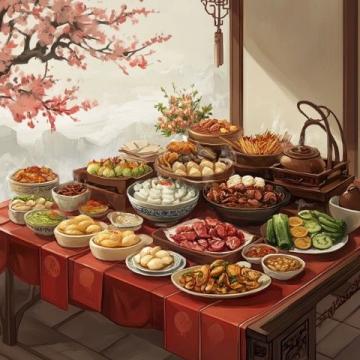 工筆畫中的毛筆字:美食文化的藝術(shù)展現(xiàn)