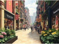 濟寧市的大型商業街