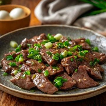 家常版牛肉炒面筋:香濃美味一飽口福