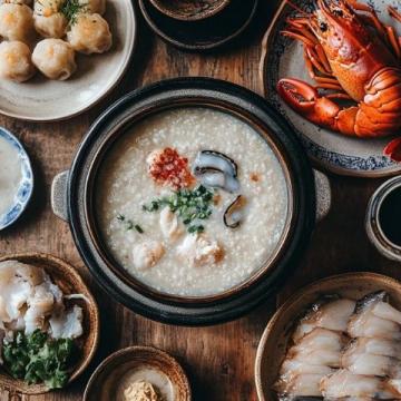 潮汕砂鍋粥是廣東潮汕地區(qū)的傳統(tǒng)美食,以鮮香濃郁、米粒分明、配料豐富而聞名